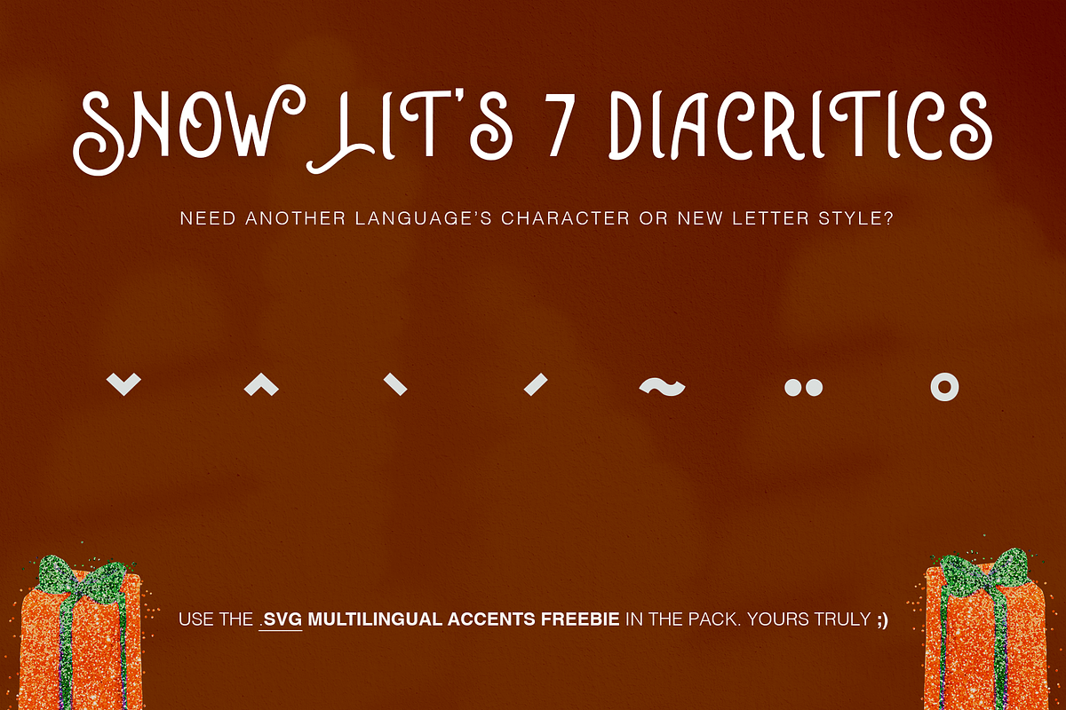 Snow Lits Christmas Holiday Display, a Font by Cloverons (Photo 12 of 13)
