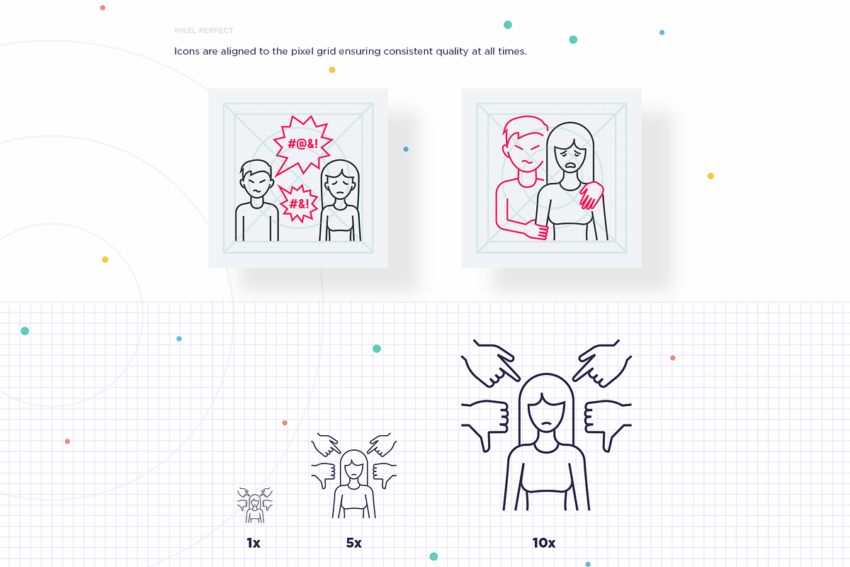 Harassment | 32 Icons Set Hand Drawn, an Outline Icon by Marina Silence (Photo 9 of 16)