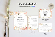 Wildflower Wedding Invite Template, an Invitation Template by Cottontail Paper Shop (Thumbnail 4 of 7)
