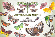 Australian Moths hand painted, an Animal Illustration by FITALARTSNEDIGI (Thumbnail 1 of 8)