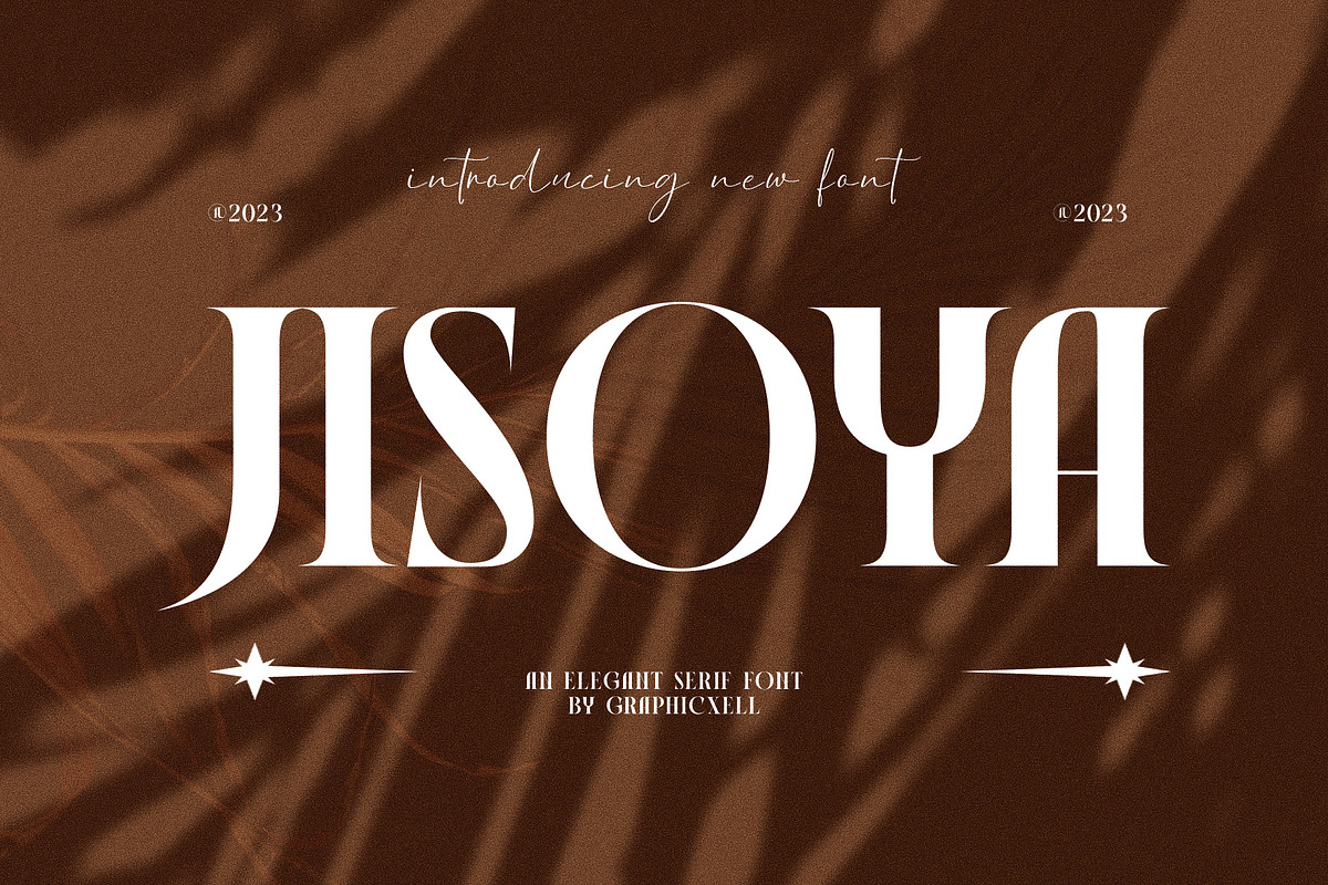 Jisoya Elegant Serif Font Typeface, a Serif Font by Graphicxell (Photo 1 of 10)