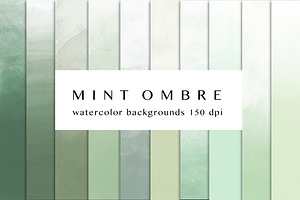 Mint Ombre Backgrounds