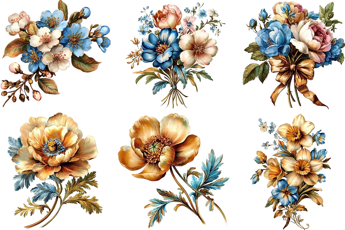 Spring Flower Clipart, an Illustration by Designking (Photo 4 of 5)