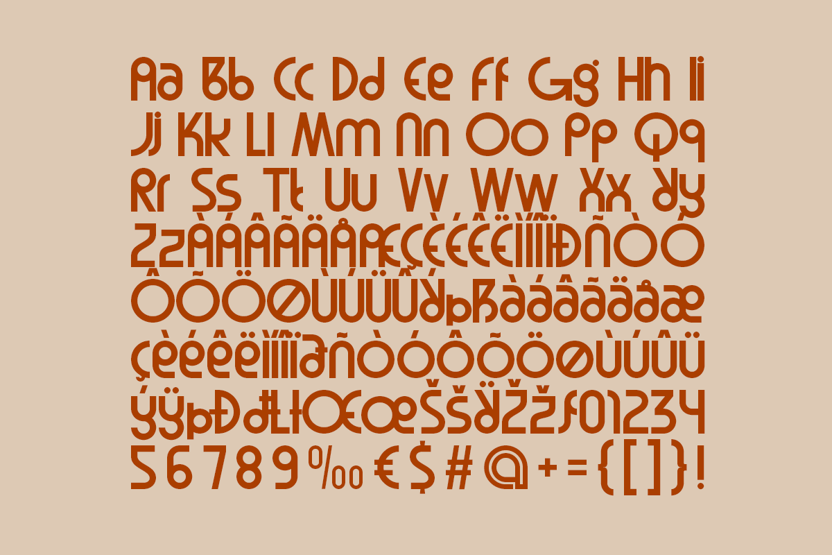 Ogafo - Unique Corporate Font, a Sans Serif Font by Pandeka Studio (Photo 9 of 9)