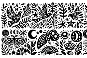 Vintage Birds Folk Art, a Decorative Illustration by devastd (Thumbnail 12 of 28)