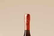 Sparkling Wine Bottle Mockups, a Packaging Mockup by MockupFree.Net (Thumbnail 3 of 5)