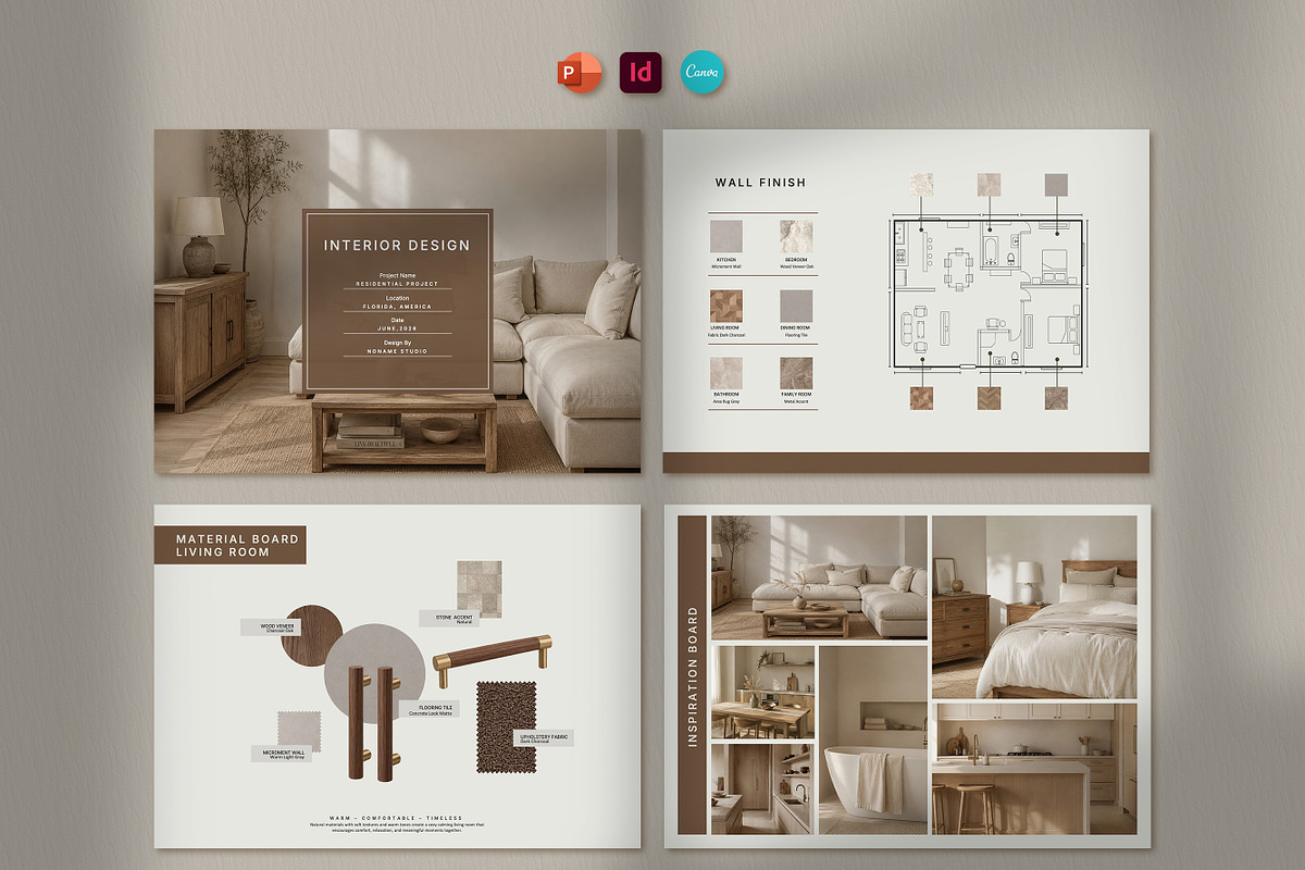 Interior Design Presentation Slide, a Presentation Template by SKY CREATION (Photo 2 of 7)
