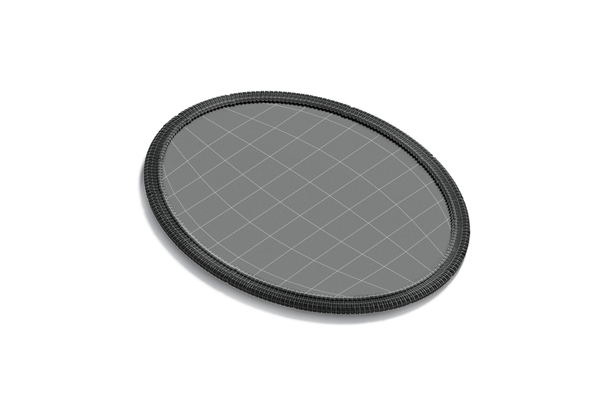 Oval Embroidered Patch 3D Model, an Object 3D Model by rebrandy (Photo 7 of 9)