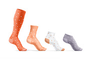 Socks 4 Types Mockups Set, a Bottom Mockup by rebrandy (Thumbnail 4 of 12)