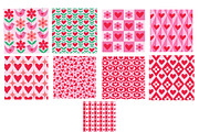 Mid Mod Love Patterns collection, a Pattern Graphic by Yasmine Patterns (Thumbnail 2 of 8)