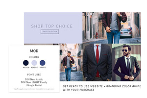 Wix Ecommerce Website Template MOD