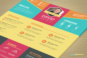 PSD Resume Template & Cover Letter