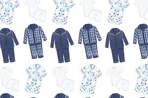 Pajama Party Pattern PNG