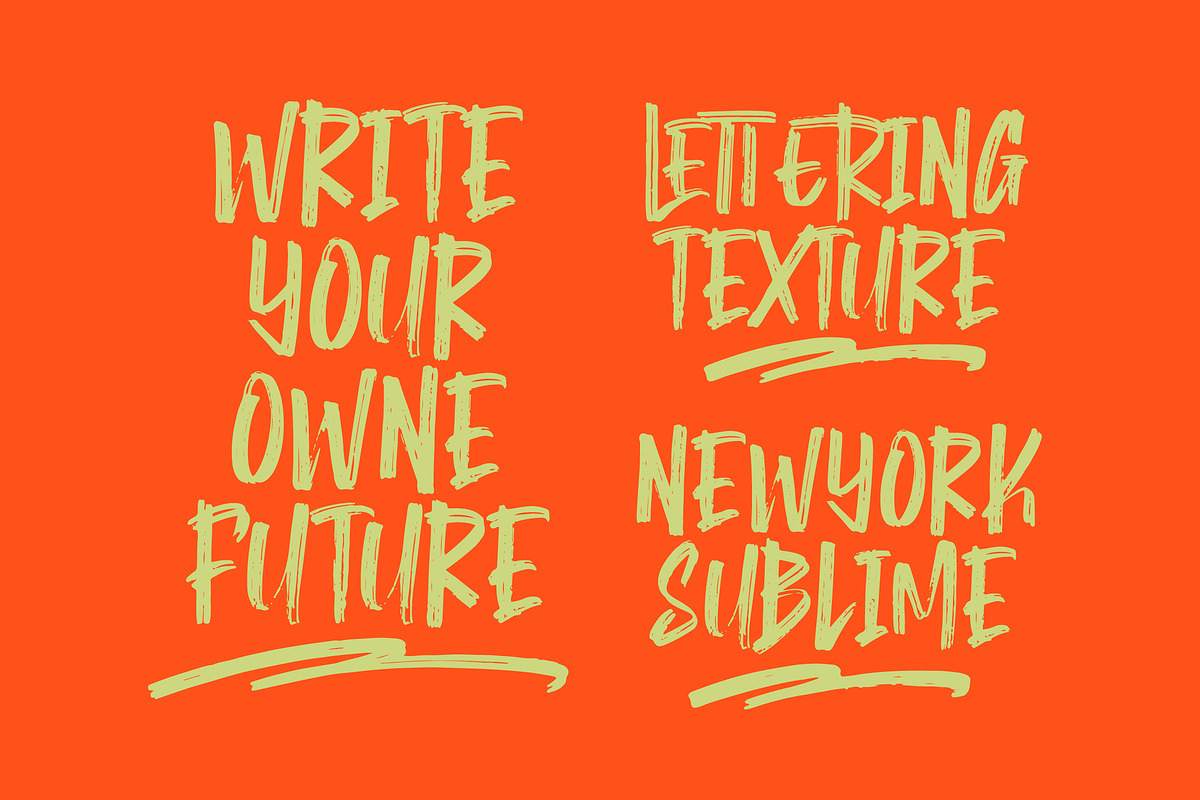 Montha Stroner Display Brush Font, a Script Font by Letterena Studios Script (Photo 6 of 15)
