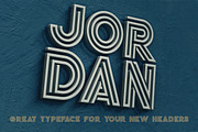 Jordan - Display Font, a Font by MIIM (Thumbnail 6 of 7)