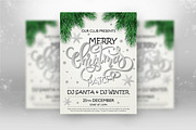 Christmas Party Lettering Posters, a Flyer Template by catary art (Thumbnail 2 of 2)