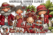 Whimsical Summer Clipart, an Illustration by OK Design (Thumbnail 1 of 6)