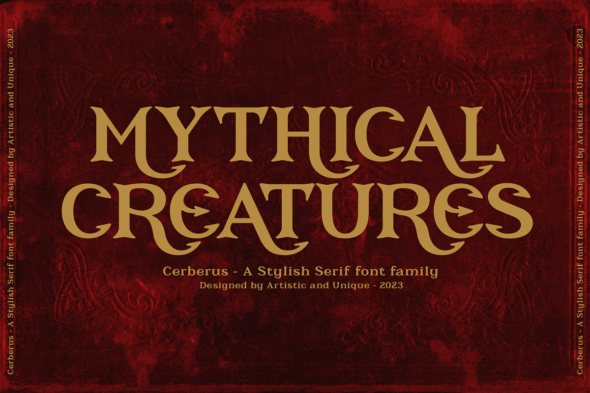 Cerberus - Serif font family, a Serif Font by Artistic & Unique (Photo 8 of 15)