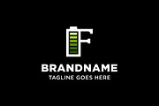 Letter F Battery Modern Logo, a Branding & Logo Template by Pray Art Design Studio (Thumbnail 2 of 2)