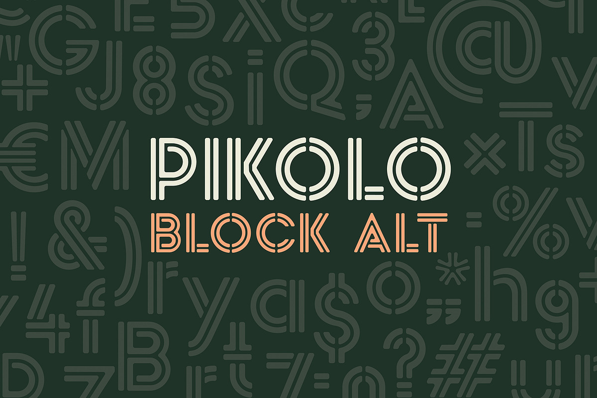 Pikolo Block Alt Font