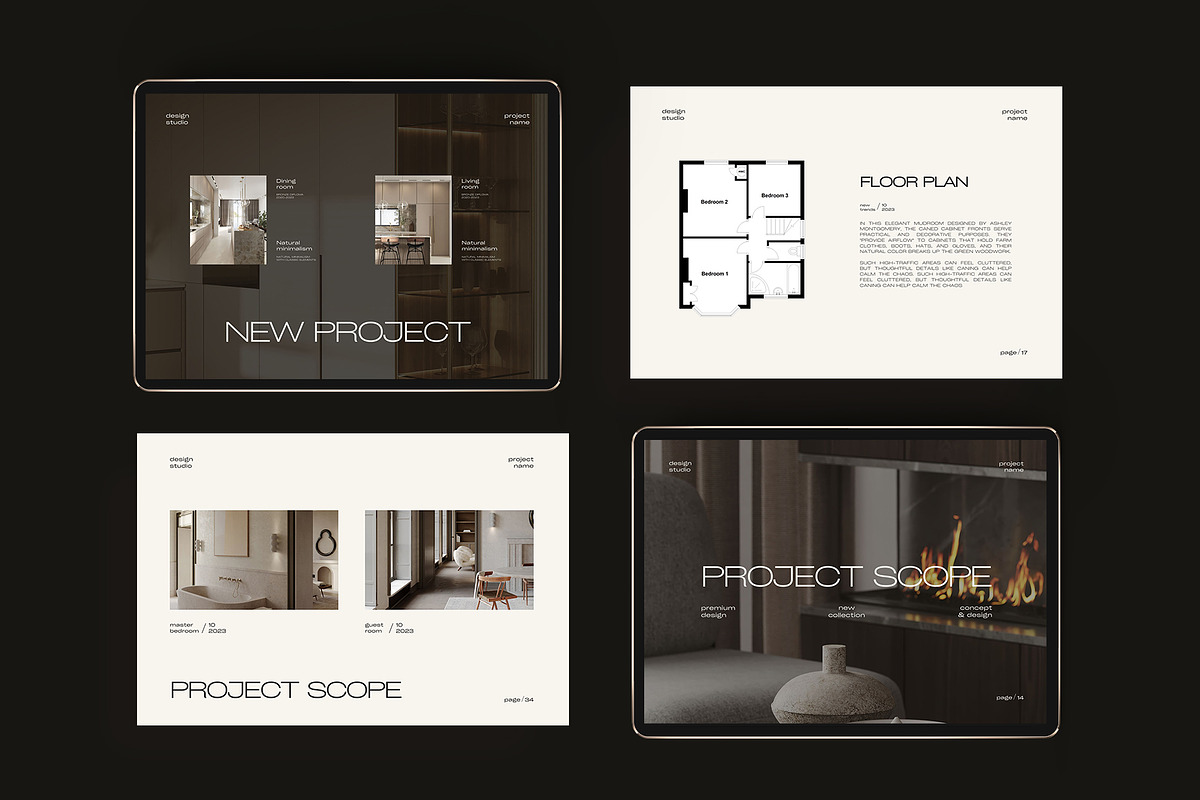 Interior Design Presentation Canva