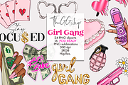 Boss Babe Clipart Set, a Decorative Illustration by The GG Shop (Thumbnail 1 of 15)