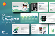 Annual Report Google Slides Template, a Presentation Template by Design Vault (Thumbnail 1 of 8)