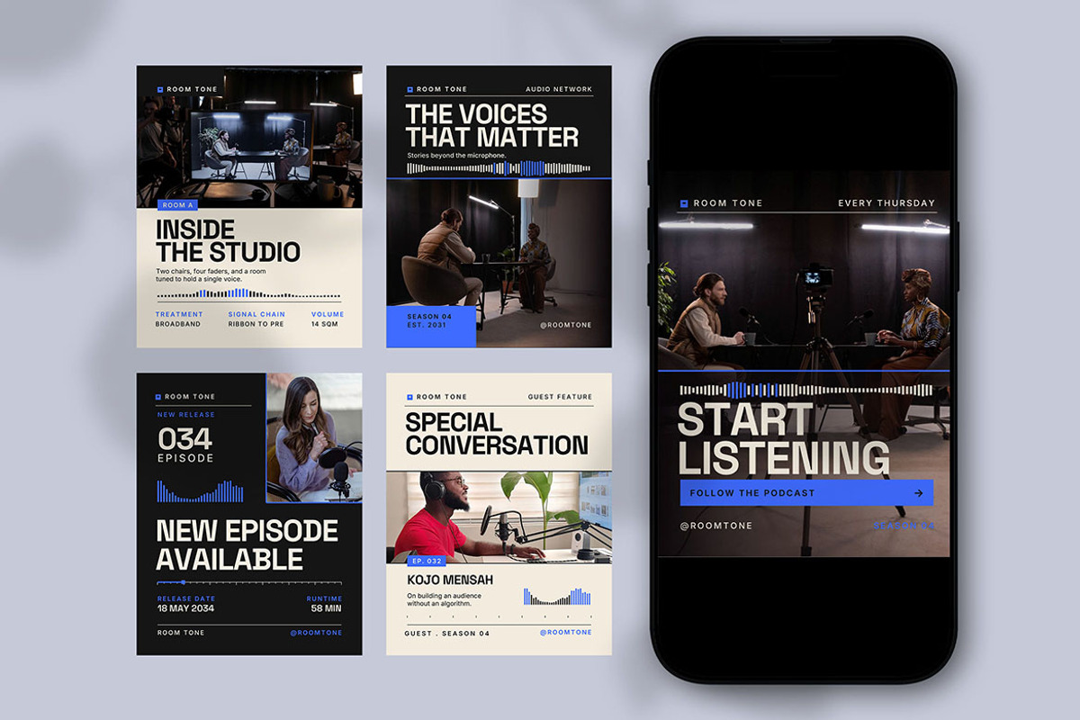 Podcast Social Media Instagram, a Social Media Template by Pitchlook.Studio (Photo 3 of 3)