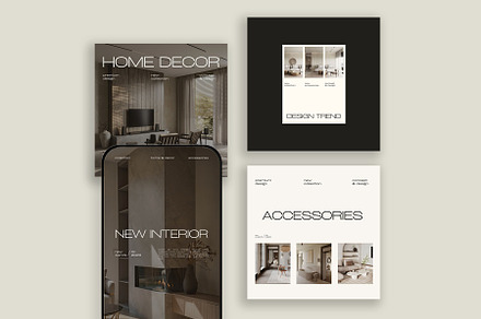 Interior Design Instagram Template I, a Social Media Template by Instprofi | Studio Estimo
