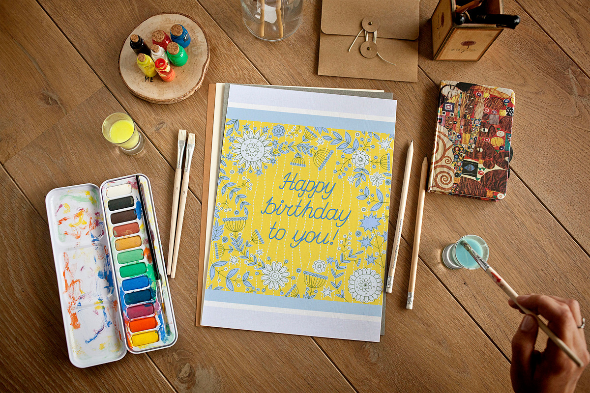 Birthday cards collection, a Card Template by Anastasia Koba (Photo 1 of 11)