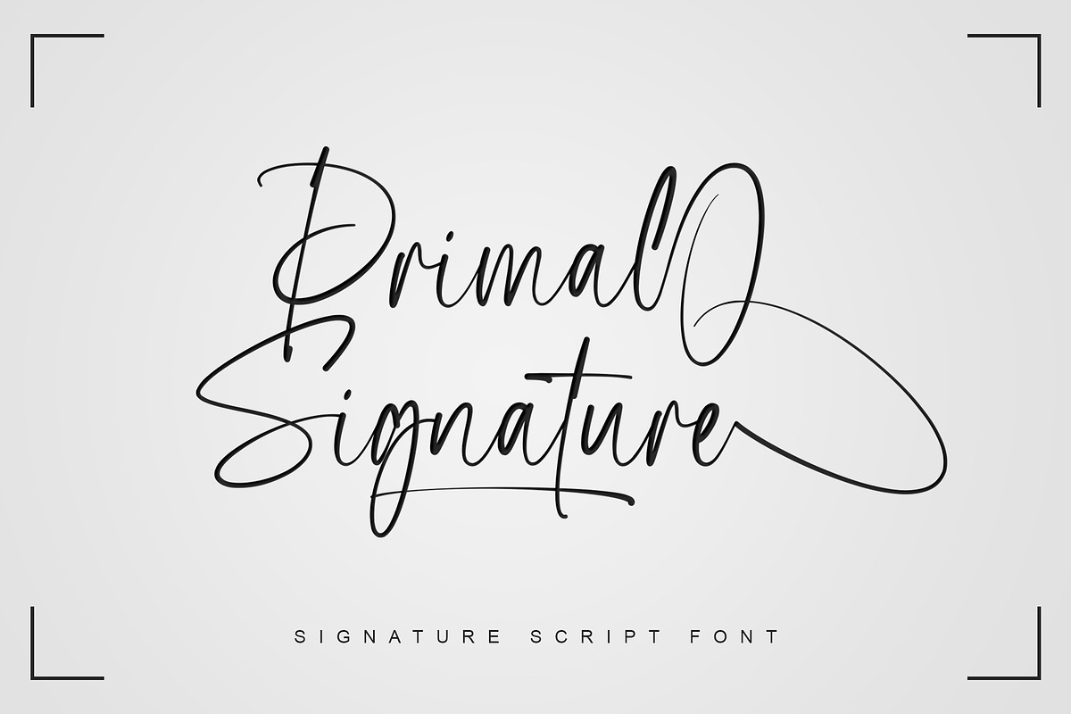 Primal Signature | Signature Script, a Handwritten Font by Lemonthe (Photo 1 of 9)