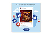 Fried Chicken Flyer Template, a Flyer Template by YUDesignStore (Thumbnail 6 of 6)