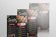 Shshi Restaurant Menu Flyer, a Flyer Template by GreenPixi (Thumbnail 2 of 4)