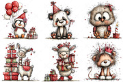 Whimsical Birthday Party Animals Png, an Illustration by Craft Nest (Thumbnail 6 of 11)