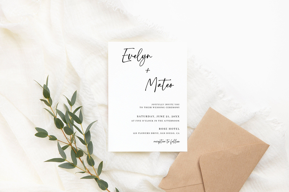 Elegant Wedding Invitation Template, an Invitation Template by LucaTheme (Photo 3 of 6)