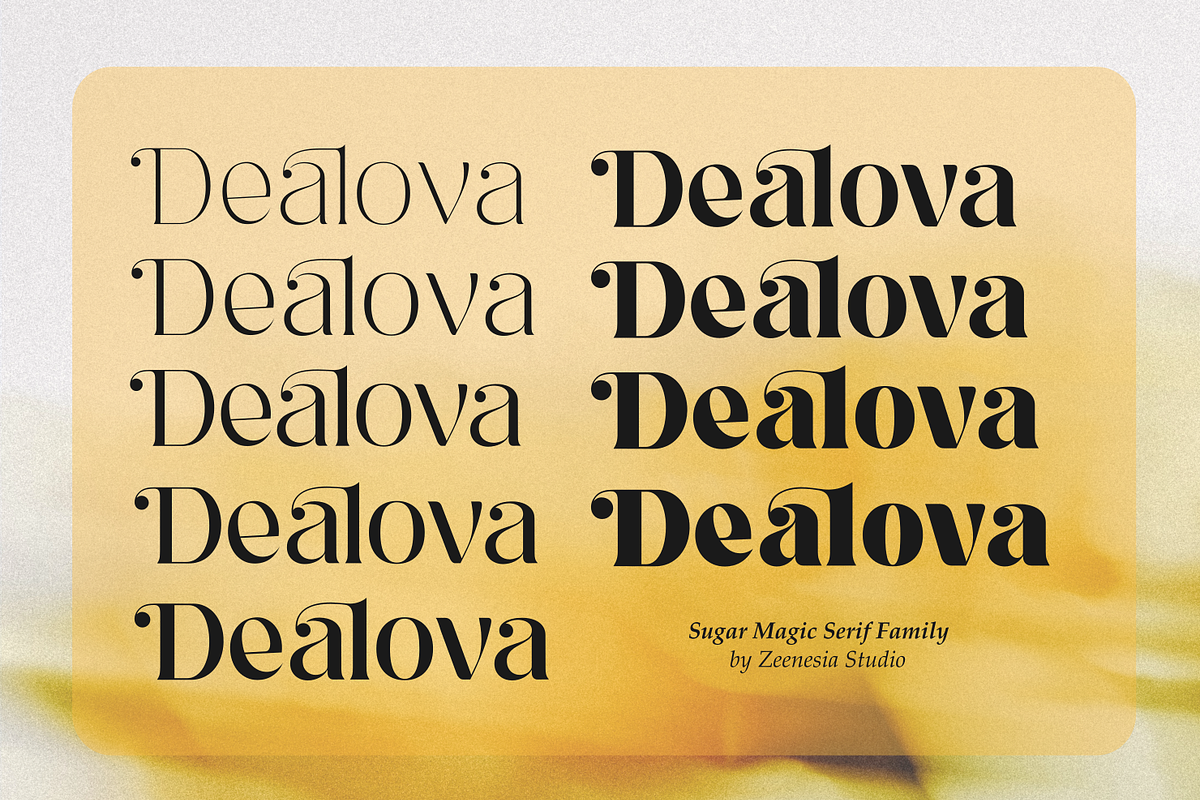 Sugar Magic Serif - 9 Font Family, a Serif Font by zeenesia (Photo 4 of 26)