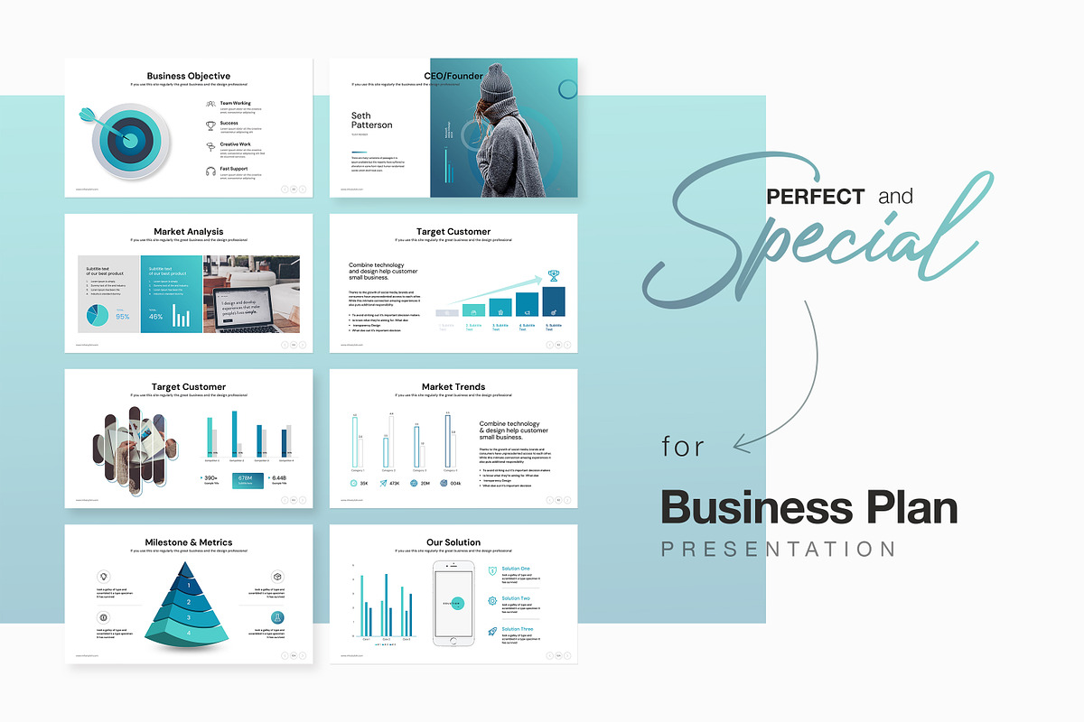 Business Plan PowerPoint Template, a Presentation Template by creathrivestudio (Photo 3 of 30)