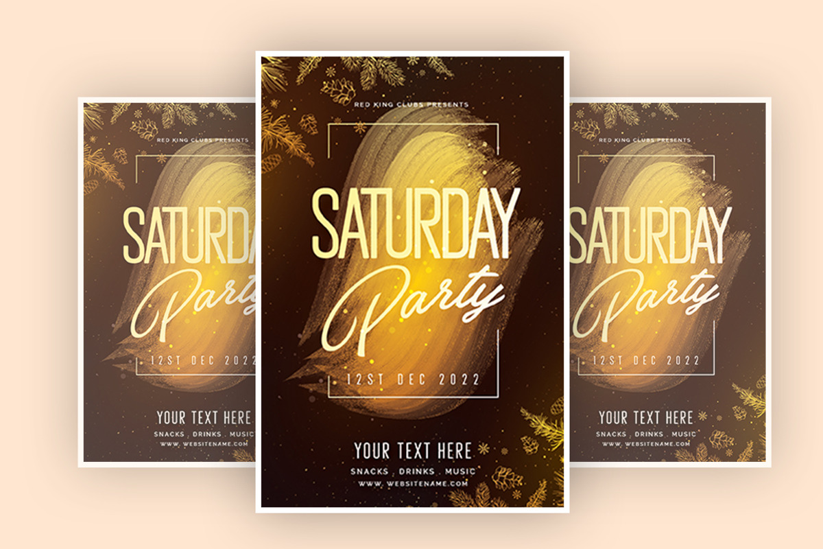 Saturday Party, a Flyer Template by What a Story (Photo 2 of 2)