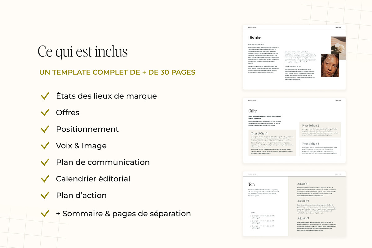 Template Stratégie de Marque, a Branding & Logo Template by MargauxQuercy (Photo 3 of 9)