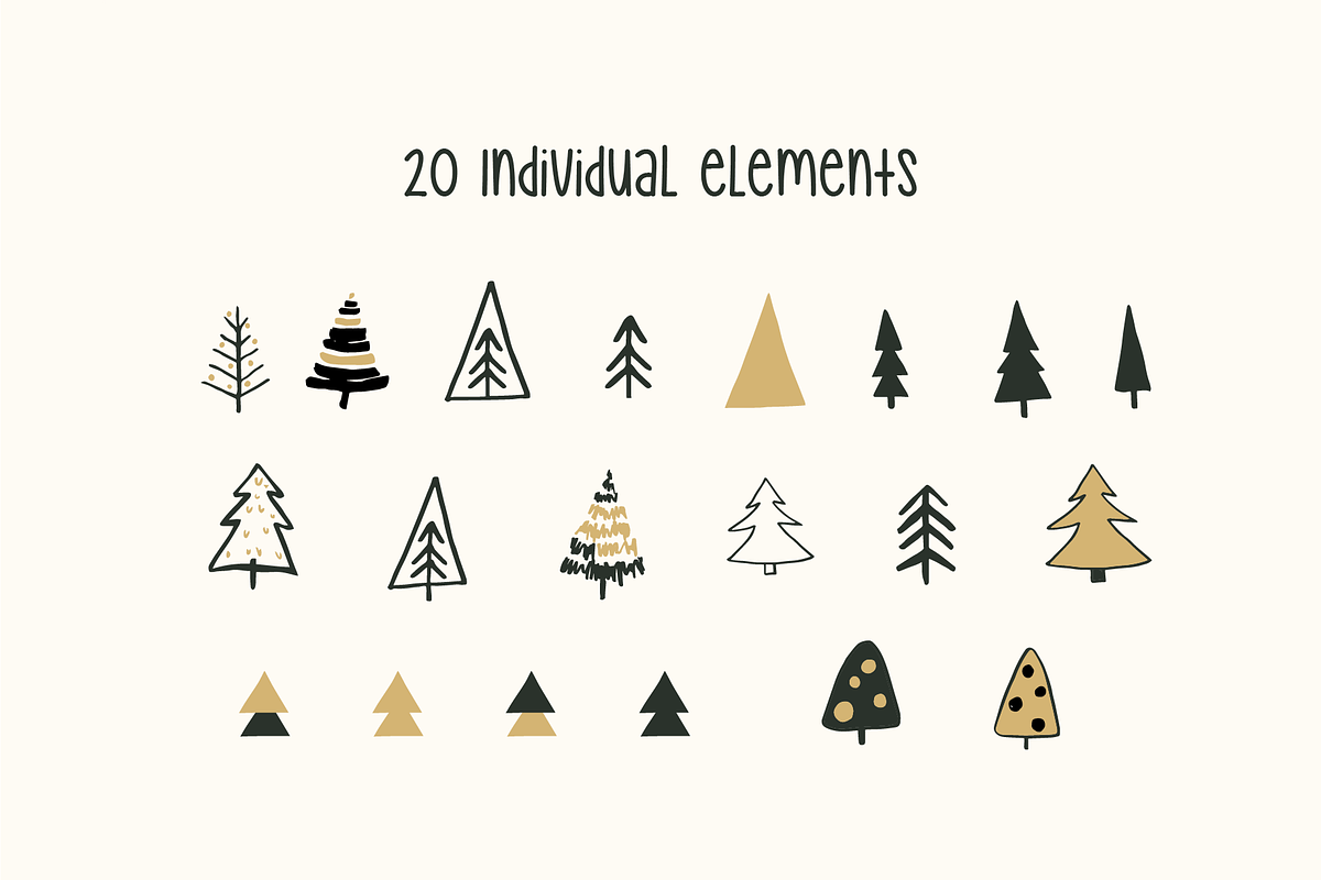 Trendy Trees, a Pattern Graphic by Suphansa (Photo 4 of 8)