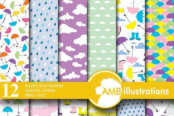 Digital Papers, Rainy Day, AMB-451 preview 2