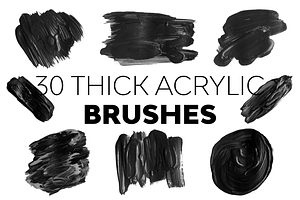 Thick Acrylic Brushes