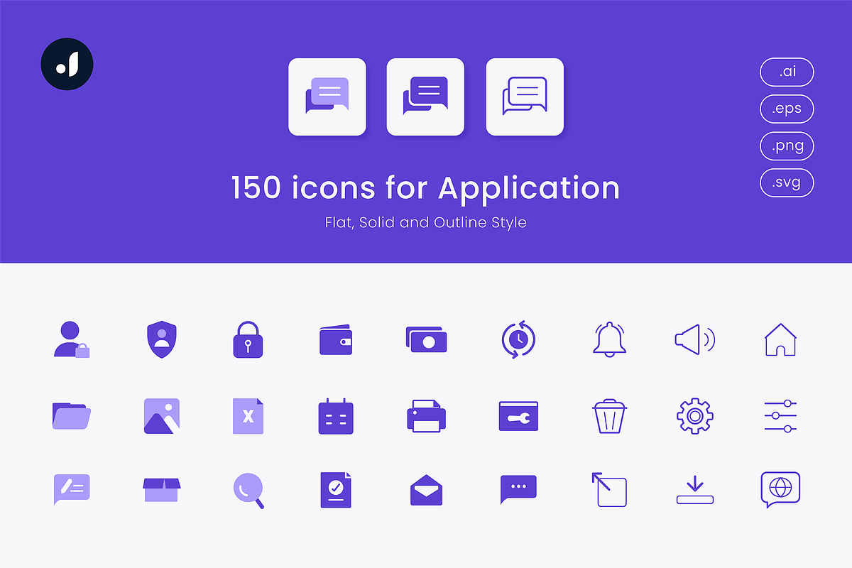 340 Icons Bundle for the Future, a Solid Icon by Jump Studio (Photo 12 of 16)