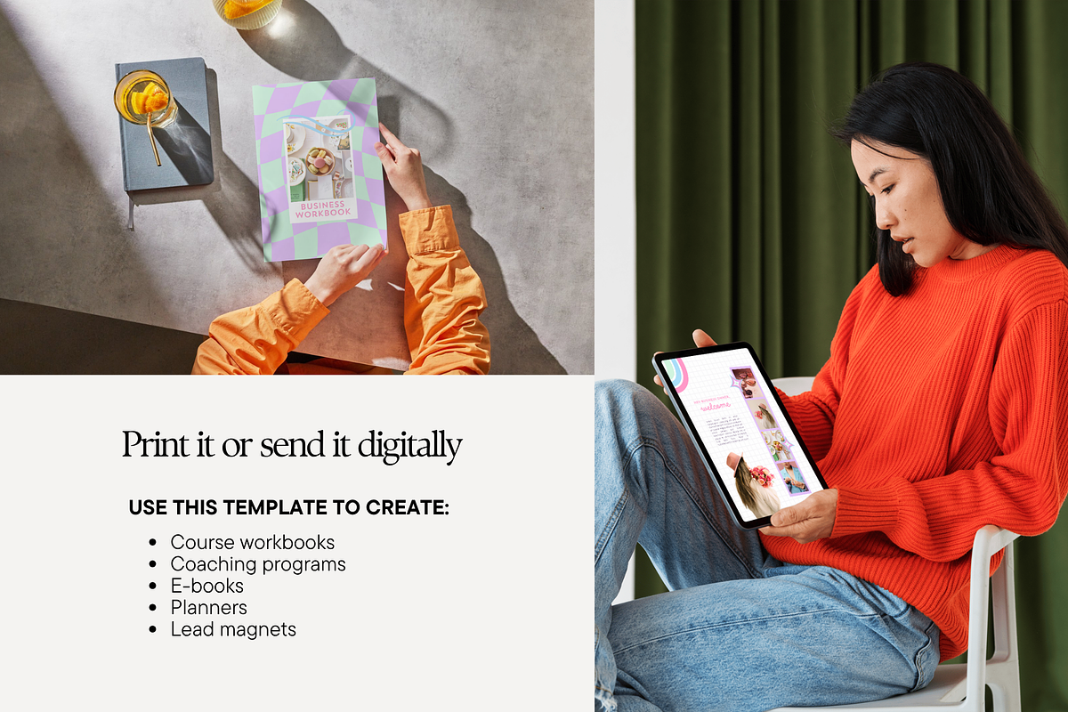 Pastel Ebook Workbook Canva Template, a Marketing Template by Anna Design Studio (Photo 9 of 11)