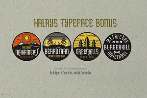 Sale ! 50% Halays Typeface Bonus