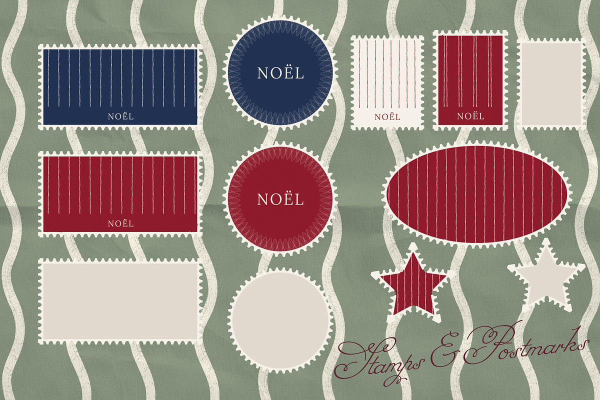 Noël Post Vellum & Envelope Kit, an Object Graphic by Anzhelika (Photo 8 of 11)