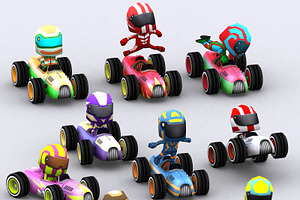 3DRT - Chibii Racers - Retro Cars