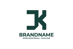 Letters JK Monogram Logo, a Branding & Logo Template by Pray Art Design Studio
