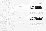 VARIEN - Modern Strong Display Font, a Sans Serif Font by Hamz Studio (Thumbnail 4 of 16)