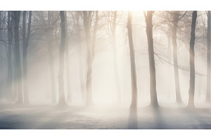 sunlight season white foggy muted ai, a Nature Photo by pikepicture